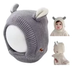 Gorro Con Orejitas Gris Claro Niño