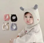 Gorro Con Orejitas Blanco Invierno Niño - Imagen 5