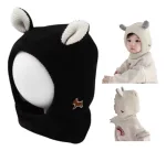 Gorro Con Orejitas Negro Niño