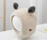Gorro Con Orejitas Blanco Invierno Niño - Imagen 3
