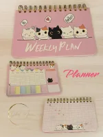 Planner Horario Semanal Diseño Gatito - Imagen 2