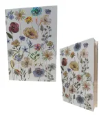 Libreta Sketchbook Diseño Flores Amarillas