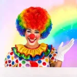Peluca Mas Nariz De Payaso Unisex - Imagen 2