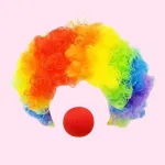 Peluca Mas Nariz De Payaso Unisex - Imagen 3